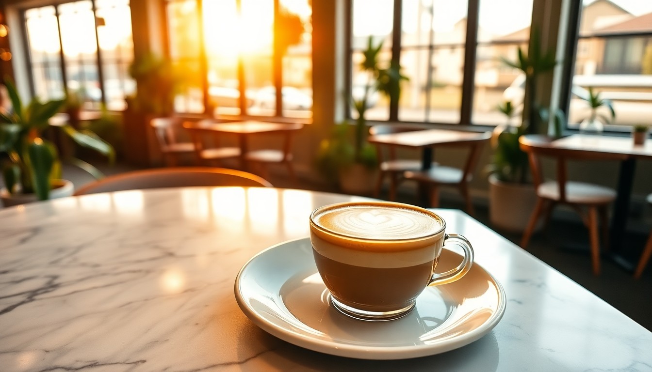 AI-generated image + video for Brew & Bloom Cafe